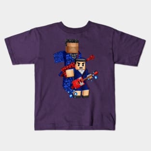 8bit boy with 12th doctor shadow Kids T-Shirt